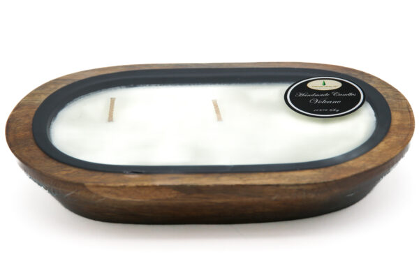 BEST SELLER - Mango Wood 10" Bowl with Black Metal Insert - Image 3