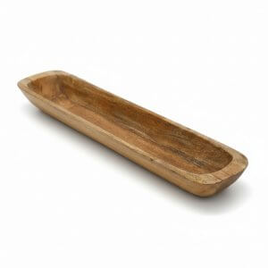 28" Mango Wood Food-Safe Bread Bowl – Natural