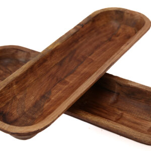 Food Safe Mango Wood 20" Bread Dish