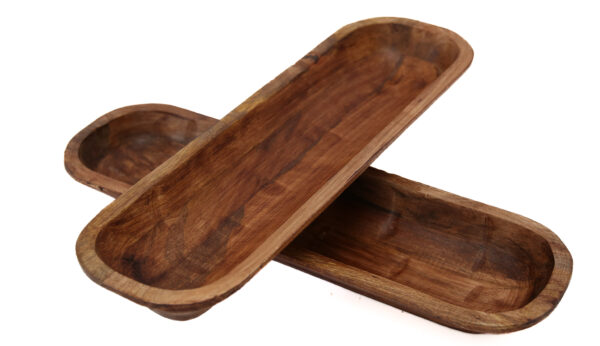 Food Safe Mango Wood 20" Bread Dish