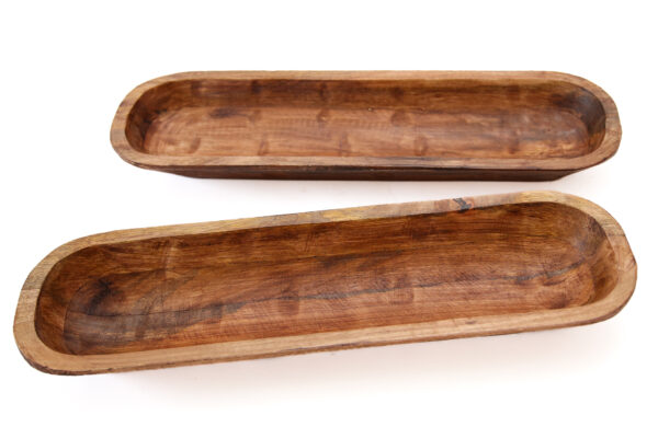Food Safe Mango Wood 20" Bread Dish - Image 5
