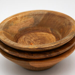 Food Safe Petite Wood Round Bowl
