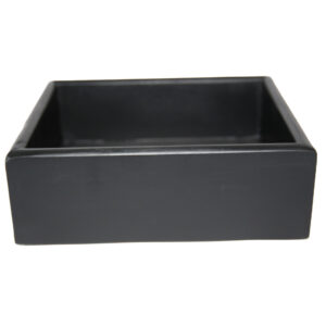 Black Mango Wood Rectangular Pots (9" and 7")
