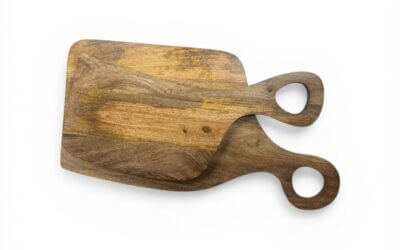 Nesting Mango Wood Cutting Board Duo