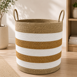 Sandbar Striped Basket Set of 3