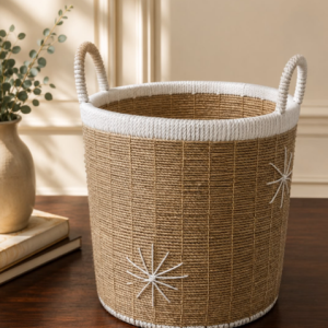 Sunburst Woven Basket Set of 3