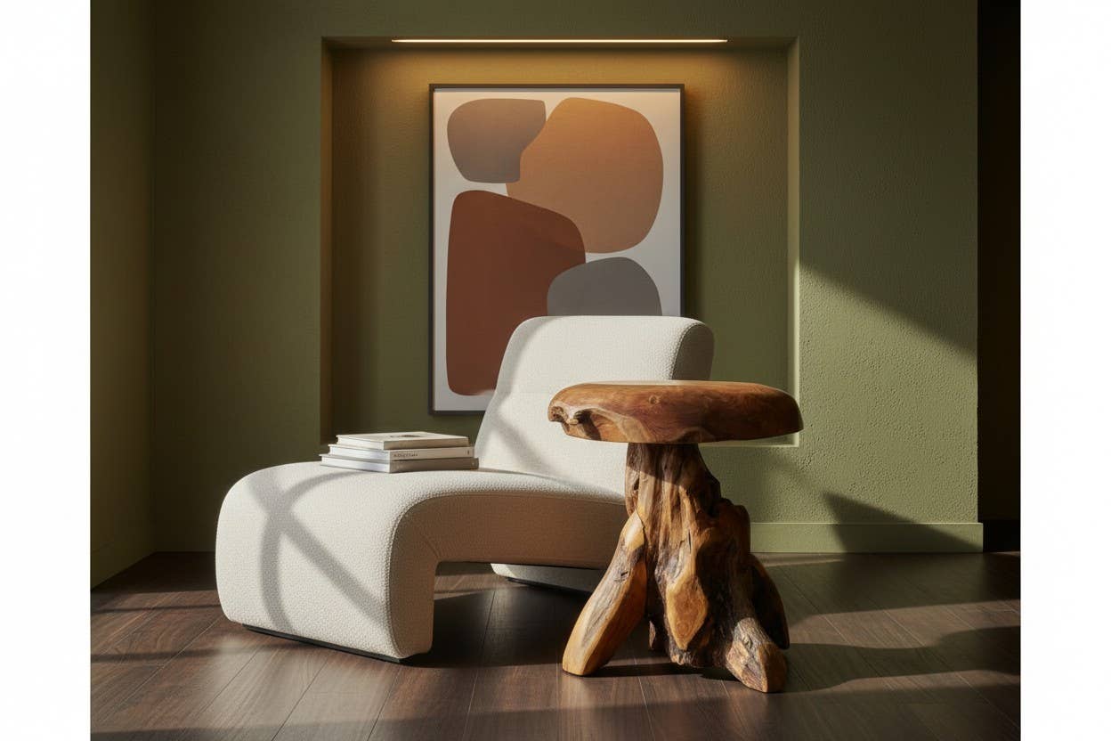 Teak Mushroom Stool - Image 4
