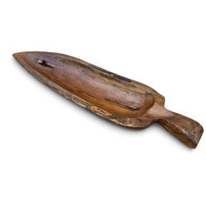 Teak Wood Leaf Platter – 25"