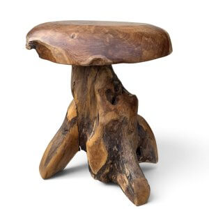 Teak Mushroom Stool