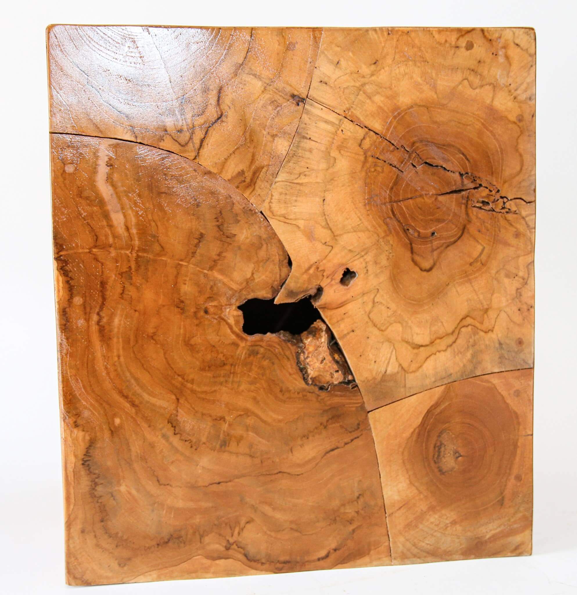 Teak Cube - Accent or Side Table - Image 3