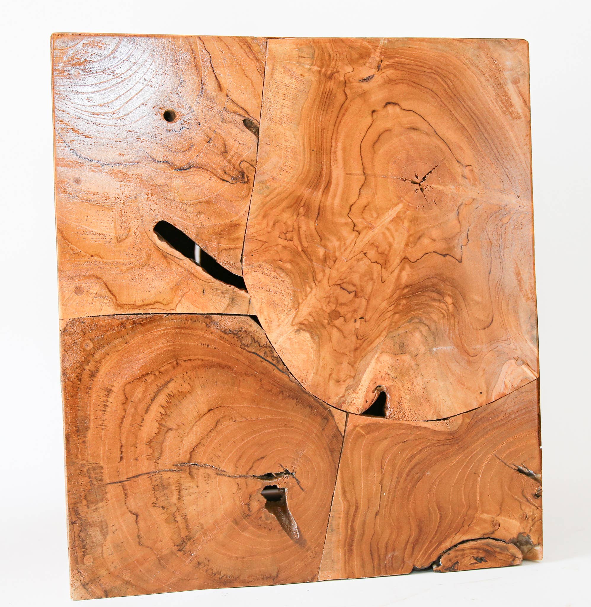 Teak Cube - Accent or Side Table - Image 4