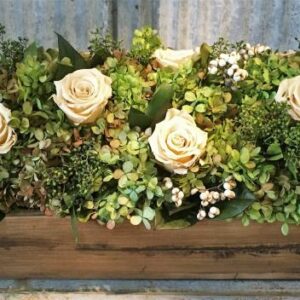 Vintage Floral in Dough Bowl