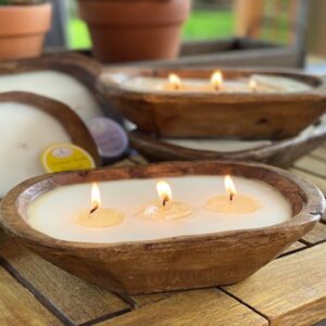 Petite Carved Bowl Candle